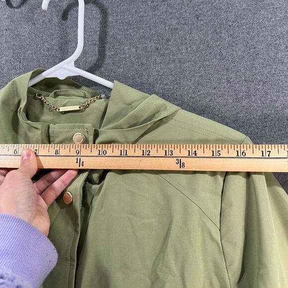 Dennis Basso Water Resistant Hooded Angrak Soft Olive Size Large - Picture 7 of 13